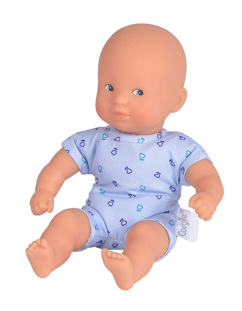 Corolle Mini Calin Soft Baby Doll - Blue - 8" Soft-Body Doll, Vanilla-Scented, for Kids Ages 18 Months and up - Image 1